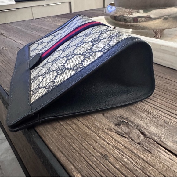Gucci GG monogram Navy Blue clutch bag - Picture 6 of 13